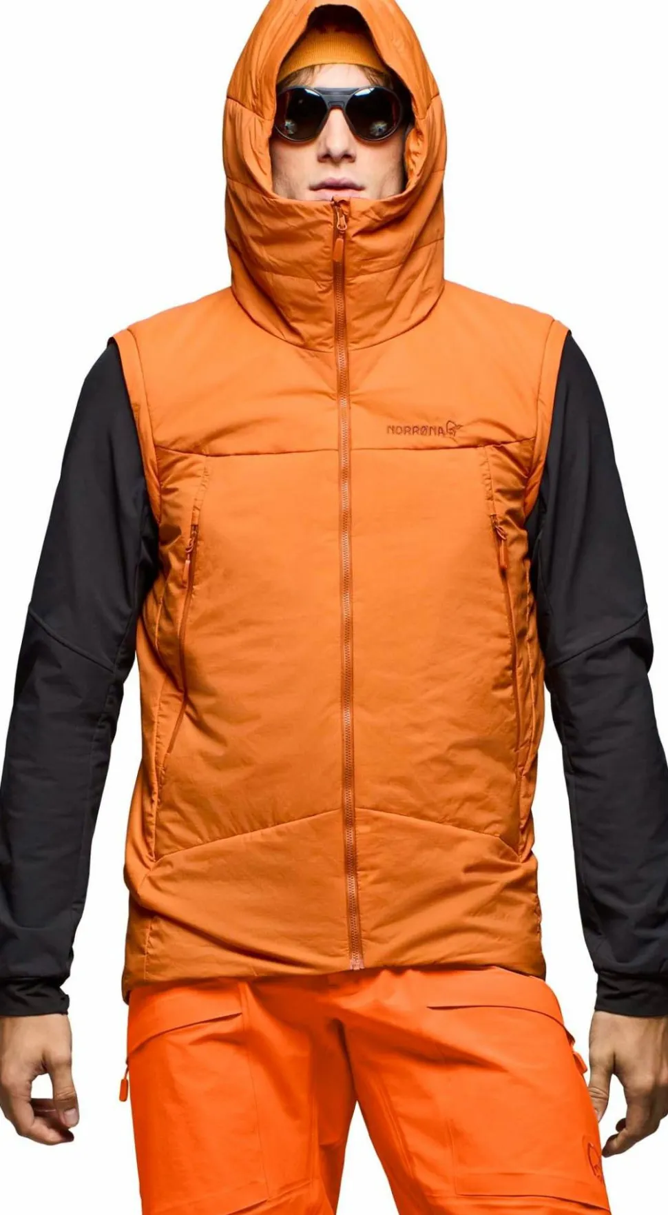 Norrøna Men's Møre Thermo60 Aero200 Jacket Gold Flame