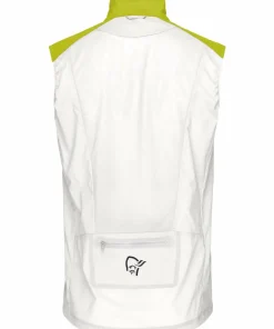 Norrøna Men's Senja Aero90 Vest Golden Lime/snow White