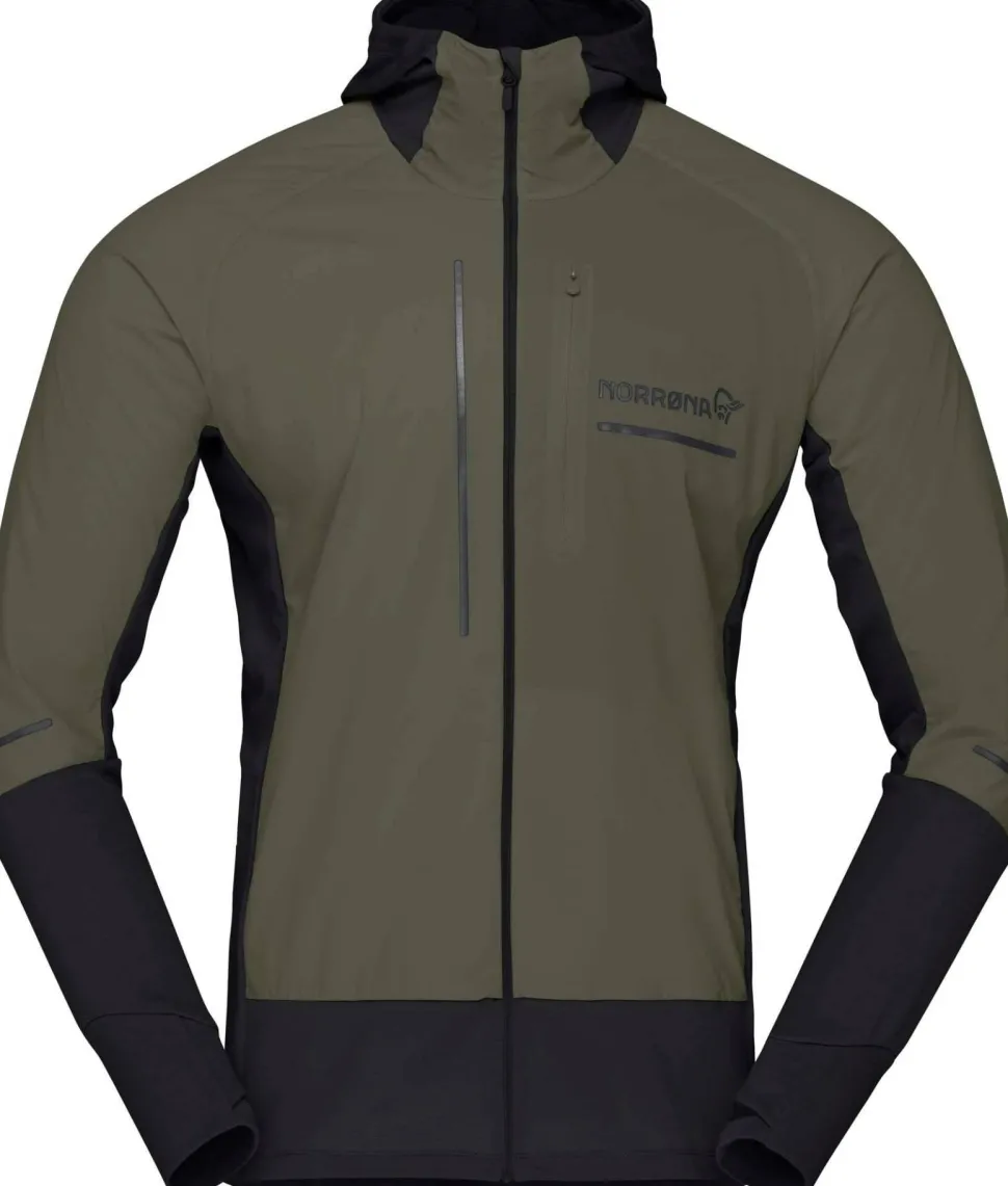 Norrøna Men's Senja Alpha90 Zip Hood Olive Night
