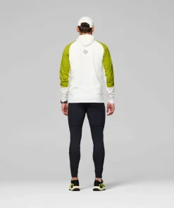 Norrøna Men's Senja Alpha90 Zip Hood Golden Lime/snow White