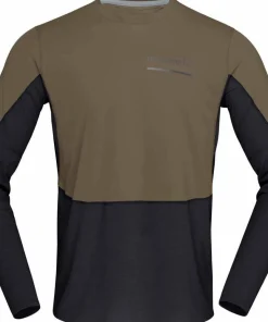 Norrøna Men's Senja Equaliser Lightweight Long Sleeve Olive Night