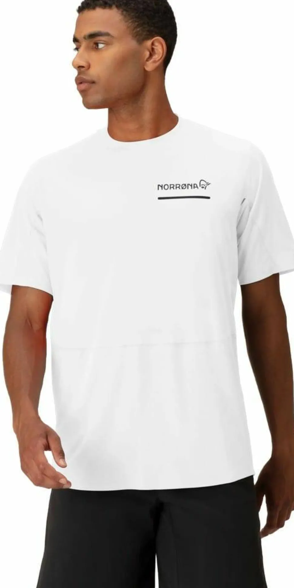 Norrøna Men's Senja Equaliser Lightweight T-Shirt Snow White