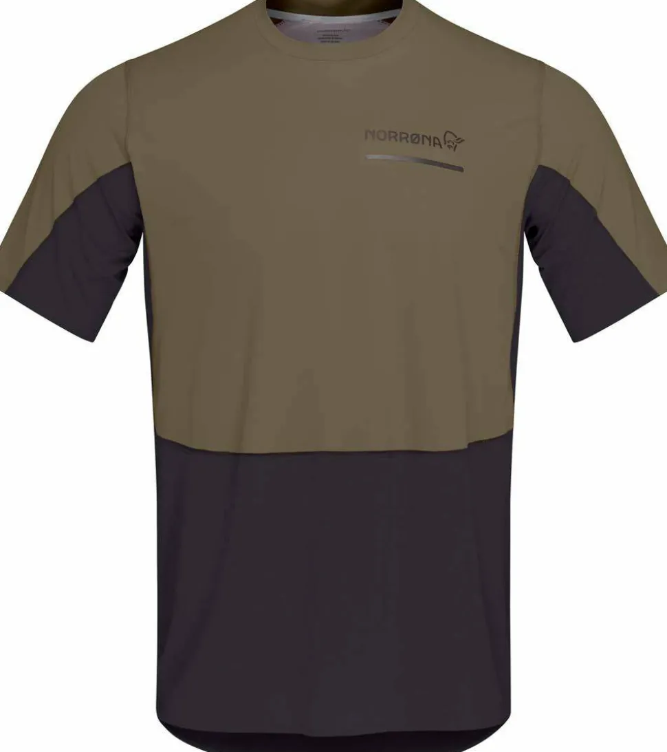Norrøna Men's Senja Equaliser Lightweight T-Shirt Olive Night