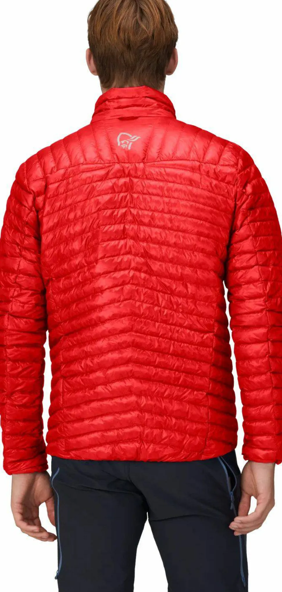 Norrøna Men's Trollveggen Superlight Down Jacket Arednalin Red