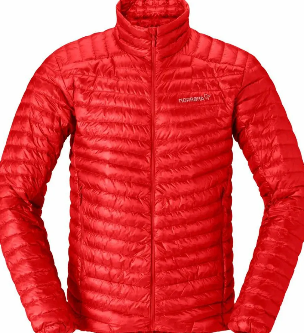 Norrøna Men's Trollveggen Superlight Down Jacket Arednalin Red