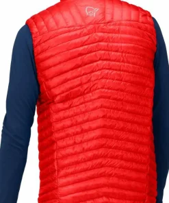 Norrøna Men's Trollveggen Superlight Down Vest Arednalin Red