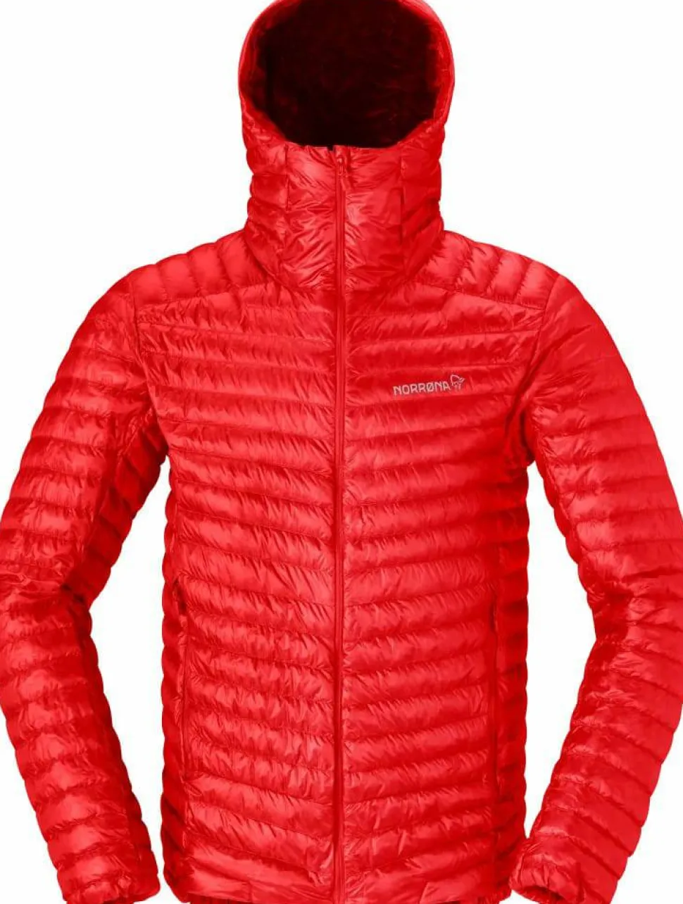 Norrøna Men's Trollveggen Superlight Down Hood Arednalin Red
