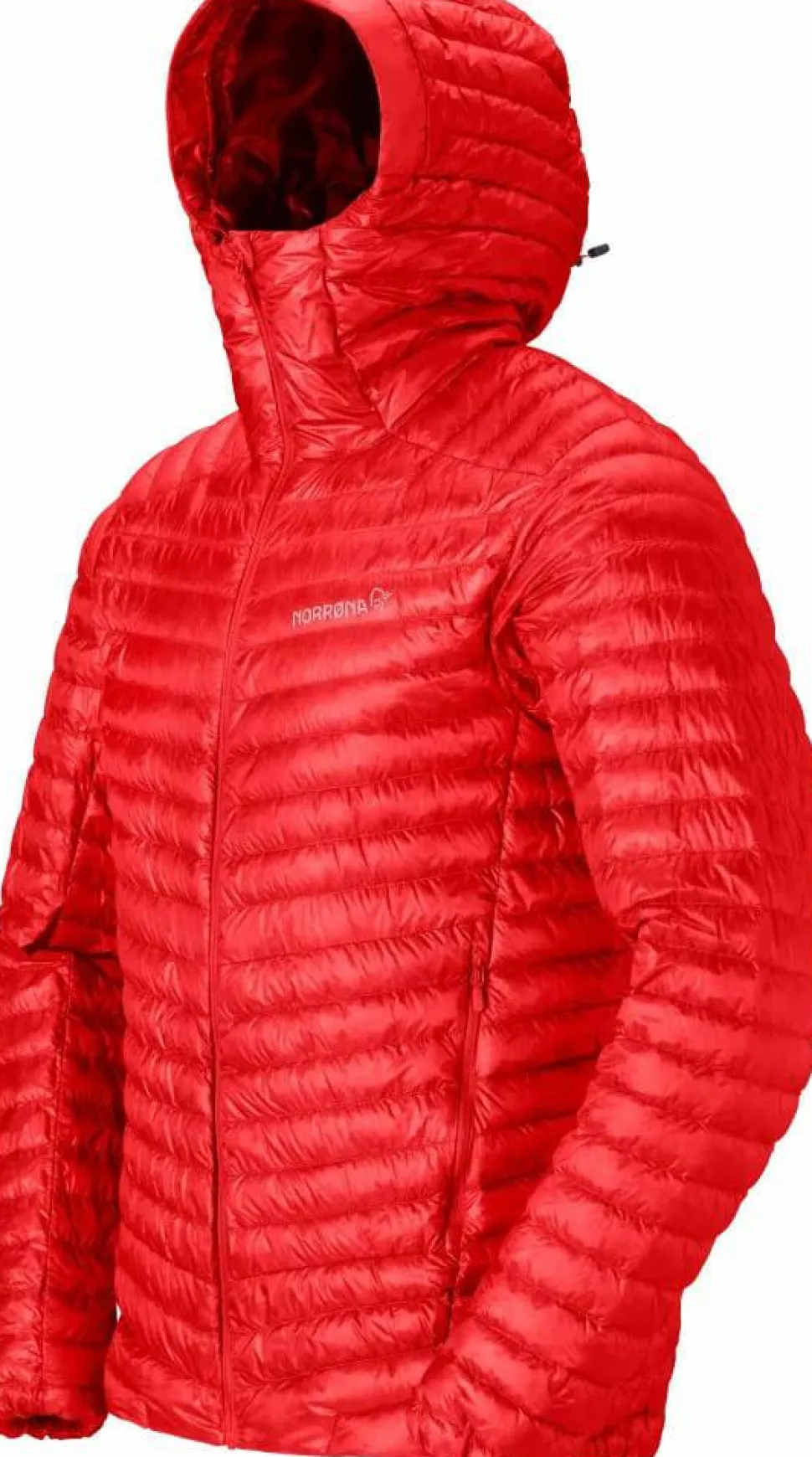 Norrøna Men's Trollveggen Superlight Down Hood Arednalin Red