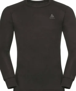 Odlo Men's Active Warm ECO Baselayer Shirt Steel Grey Melange