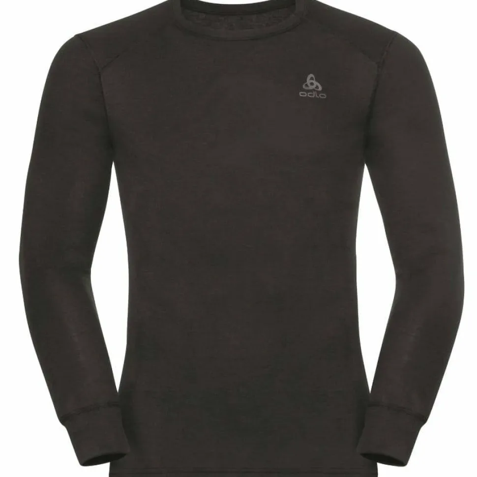 Odlo Men's Active Warm ECO Baselayer Shirt Steel Grey Melange