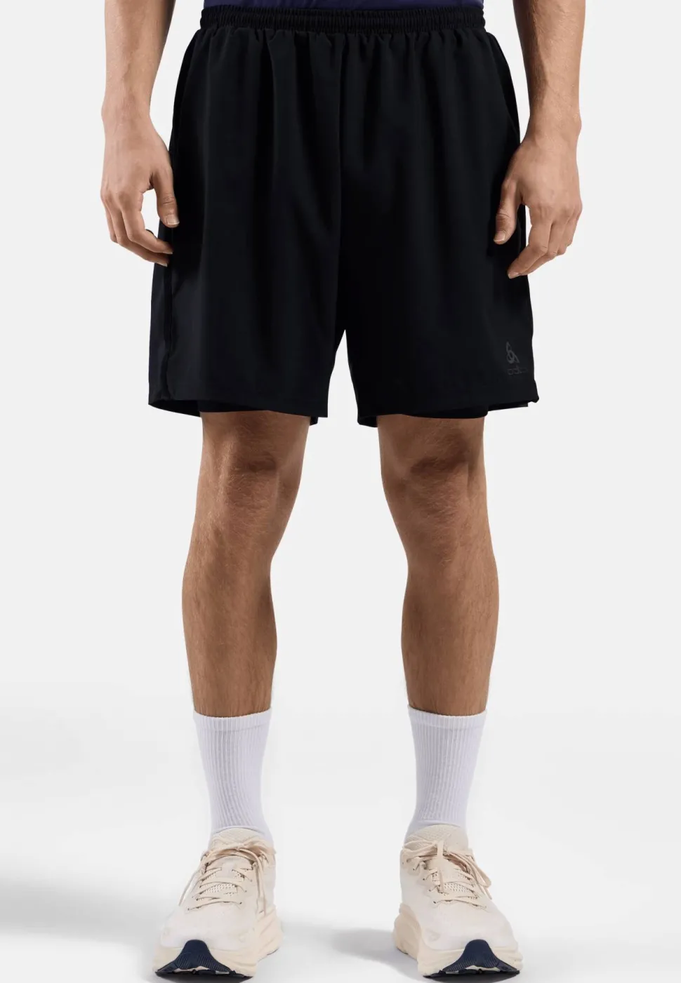 Odlo Men's 2-In-1 Short Essential 6 Inch Black