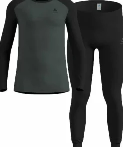 Odlo Men's Odlo Active Warm Base Layer Set Black - Urban Chic