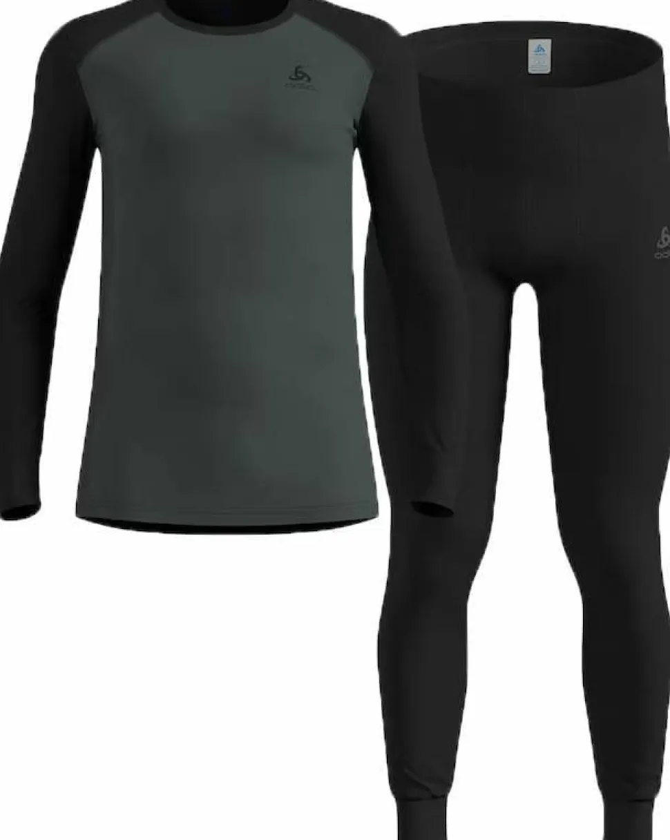 Odlo Men's Odlo Active Warm Base Layer Set Black - Urban Chic
