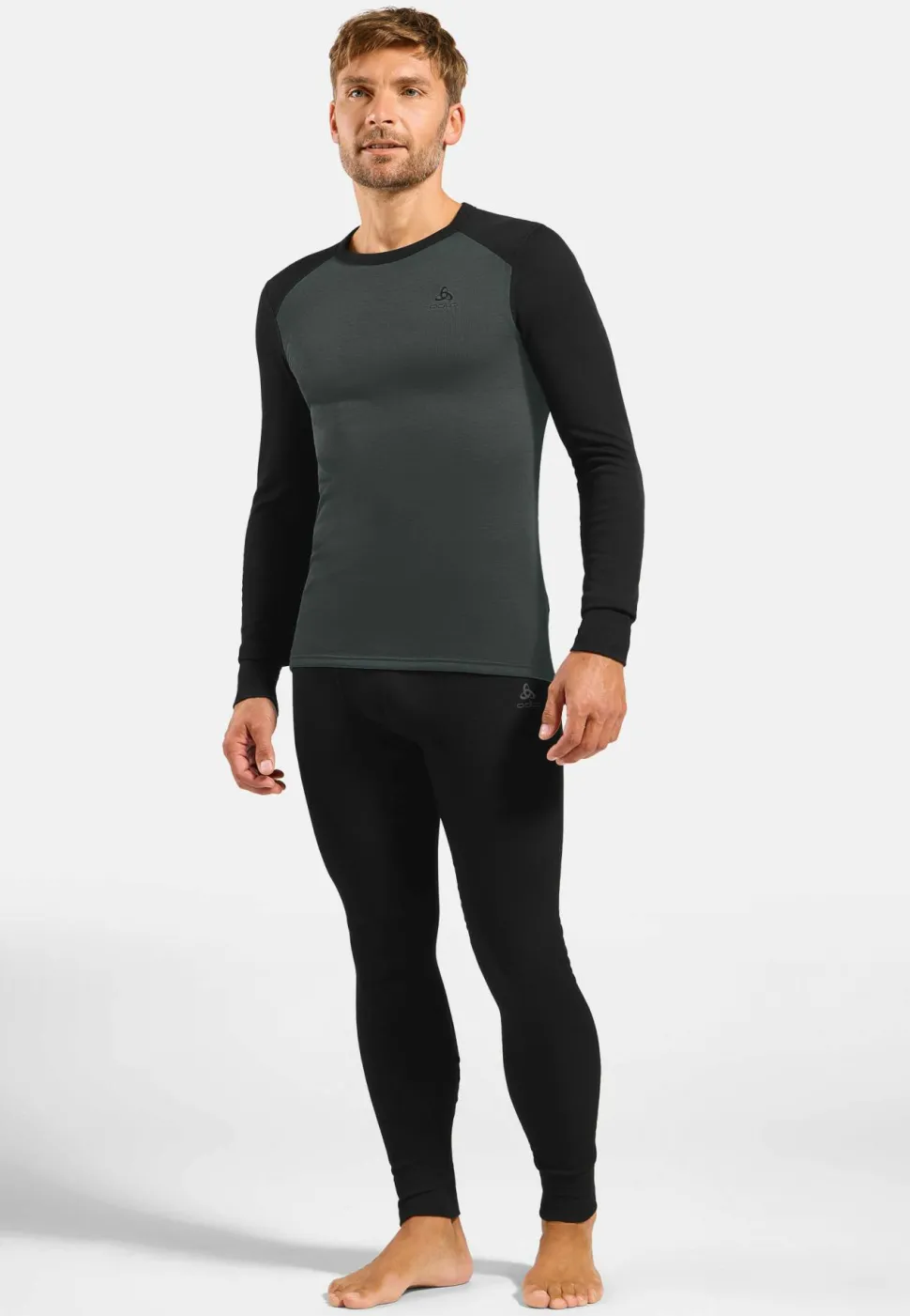 Odlo Men's Odlo Active Warm Base Layer Set Black - Urban Chic