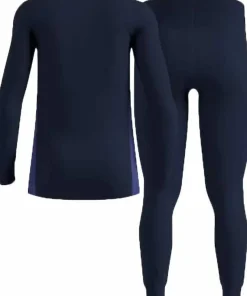 Odlo Men's Odlo Active Warm Base Layer Set Dark Sapphire - Skipper Blue