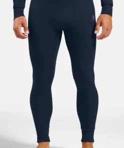 Odlo Men's Odlo Active Warm Base Layer Set Dark Sapphire - Skipper Blue