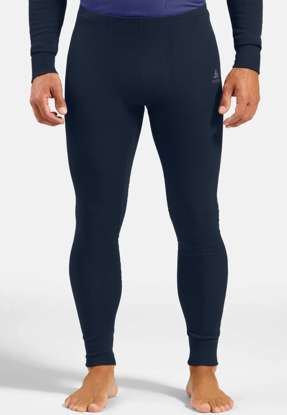 Odlo Men's Odlo Active Warm Base Layer Set Dark Sapphire - Skipper Blue