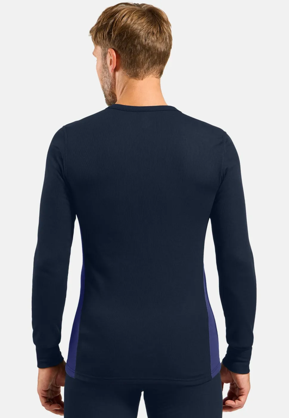 Odlo Men's Odlo Active Warm Base Layer Set Dark Sapphire - Skipper Blue