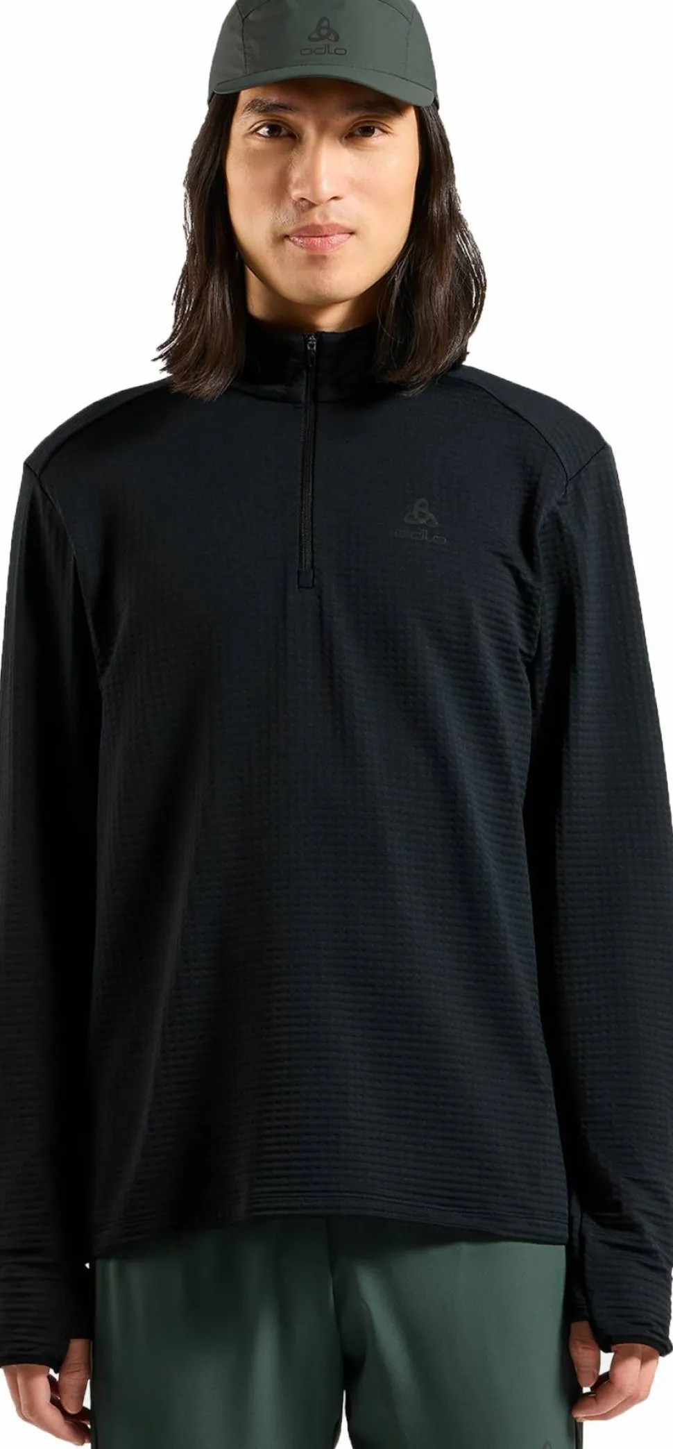 Odlo Men's Odlo Essential Thermal Mid Layer 1/2 Zip Black