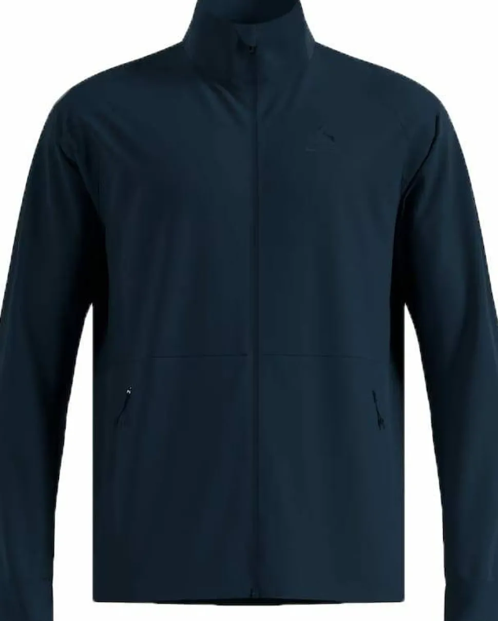 Odlo Men's Odlo Essential Warm Cross Jacket Dark Sapphire