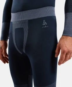Odlo Men's Odlo Fundamentals Performance Warm Set Long Dark Sapphire