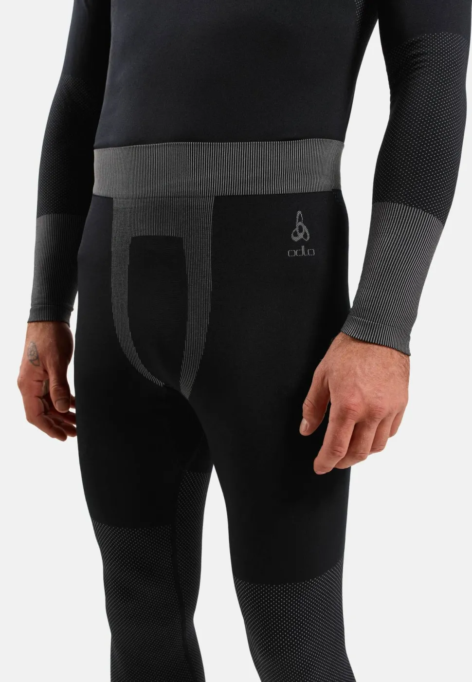 Odlo Men's Odlo Fundamentals Performance Warm Set Long Black