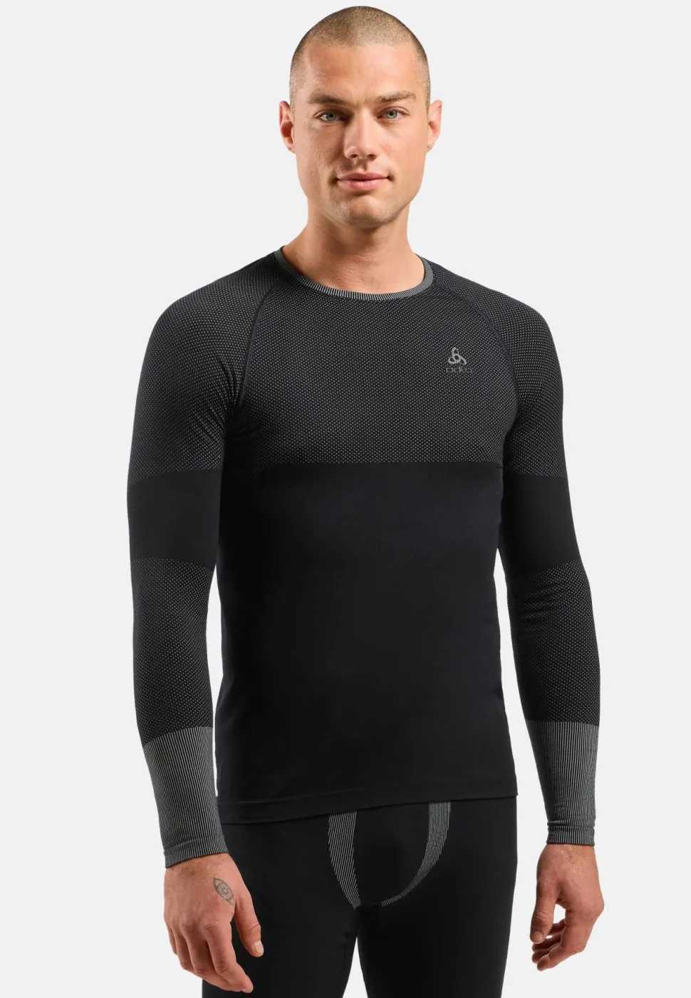 Odlo Men's Odlo Fundamentals Performance Warm Set Long Black