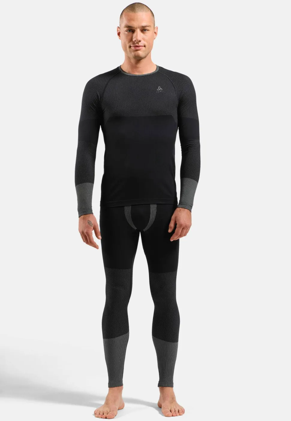 Odlo Men's Odlo Fundamentals Performance Warm Set Long Black