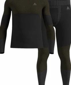 Odlo Men's Odlo Fundamentals Performance Warm Set Long Black