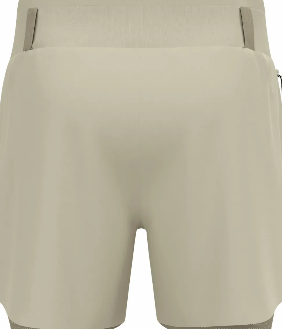 Odlo Men's Odlo X-Alp Trail 6 Inch 2-In-1 Short Agate Gray - Vetiver