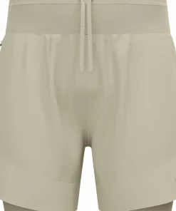 Odlo Men's Odlo X-Alp Trail 6 Inch 2-In-1 Short Agate Gray - Vetiver