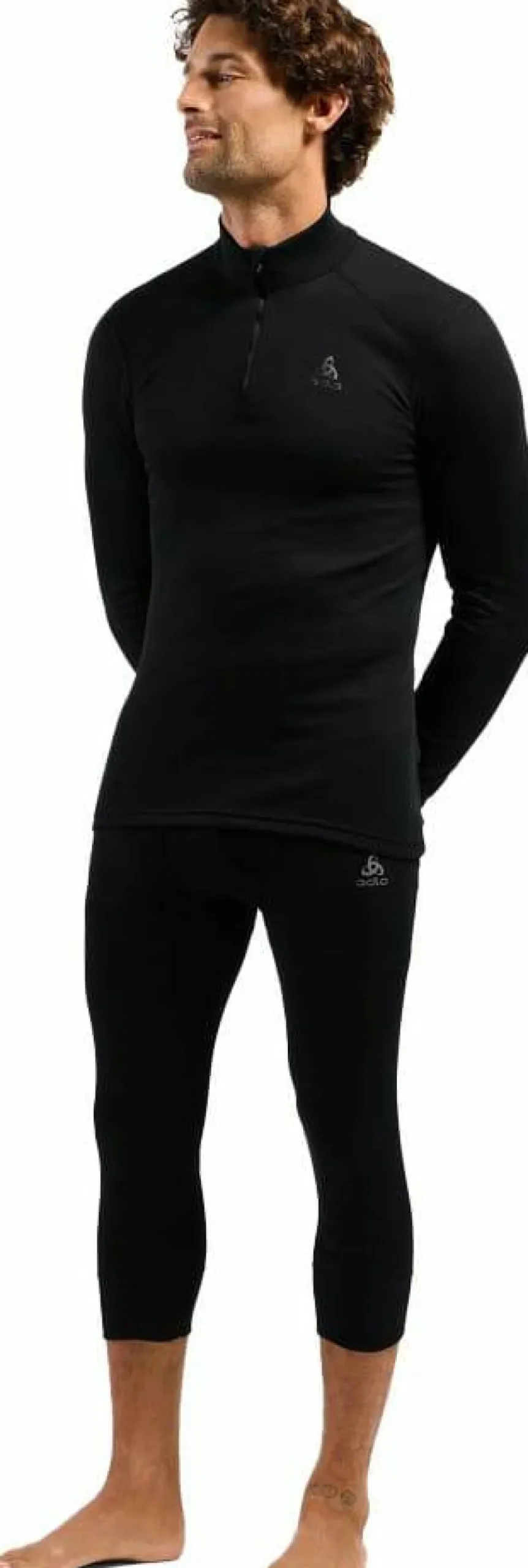 Odlo Men's Pants 3/4 Active Warm Eco Black