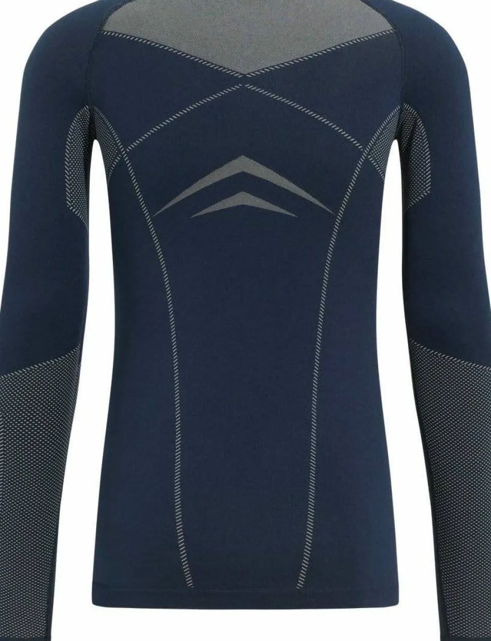 Odlo Men's Set Long Fundamentals Performance Warm Dark Sapphire - Silver Cloud