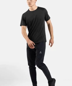 Odlo Men's T-Shirt Crew Neck S/S Essential 365 Black Melange