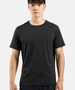 Odlo Men's T-Shirt Crew Neck S/S Essential 365 Black Melange