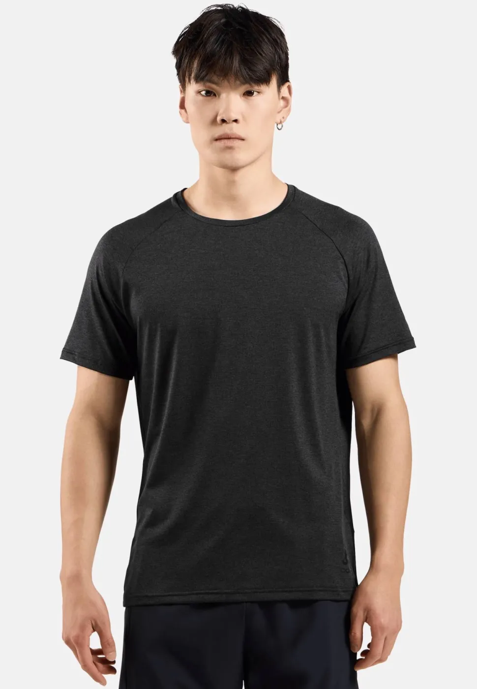 Odlo Men's T-Shirt Crew Neck S/S Essential 365 Black Melange