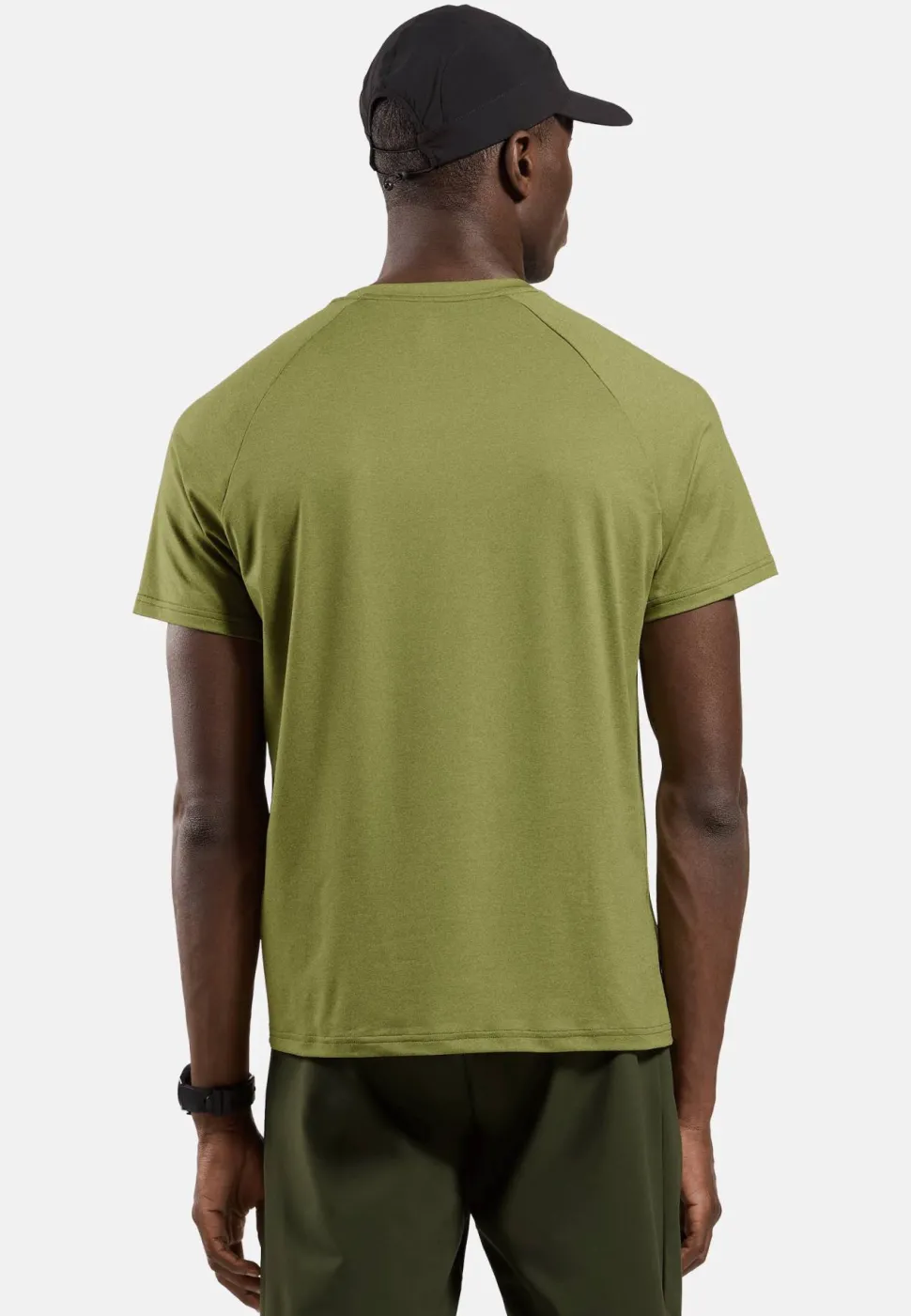 Odlo Men's T-Shirt Crew Neck S/S Essential 365 Guacamole Melange