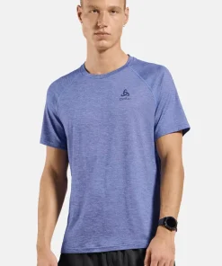 Odlo Men's T-Shirt Crew Neck S/S X-Alp Pw 115 Dazzling Blue Melange