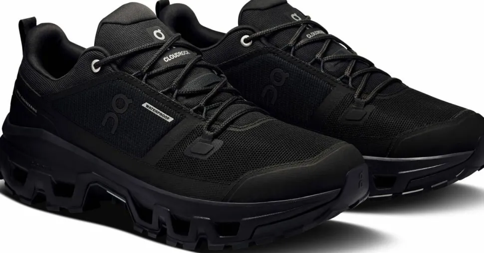 On Men's Cloudrock Low Waterproof Black/Black