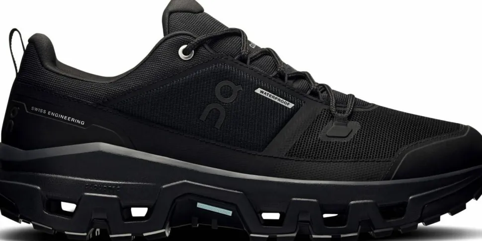 On Men's Cloudrock Low Waterproof Black/Black