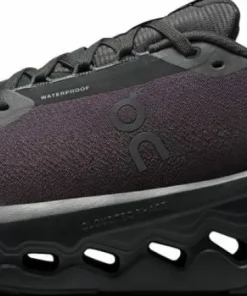On Men's Cloudsurfer Trail 2 Waterproof Black/Black