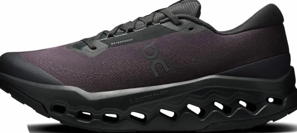 On Men's Cloudsurfer Trail 2 Waterproof Black/Black