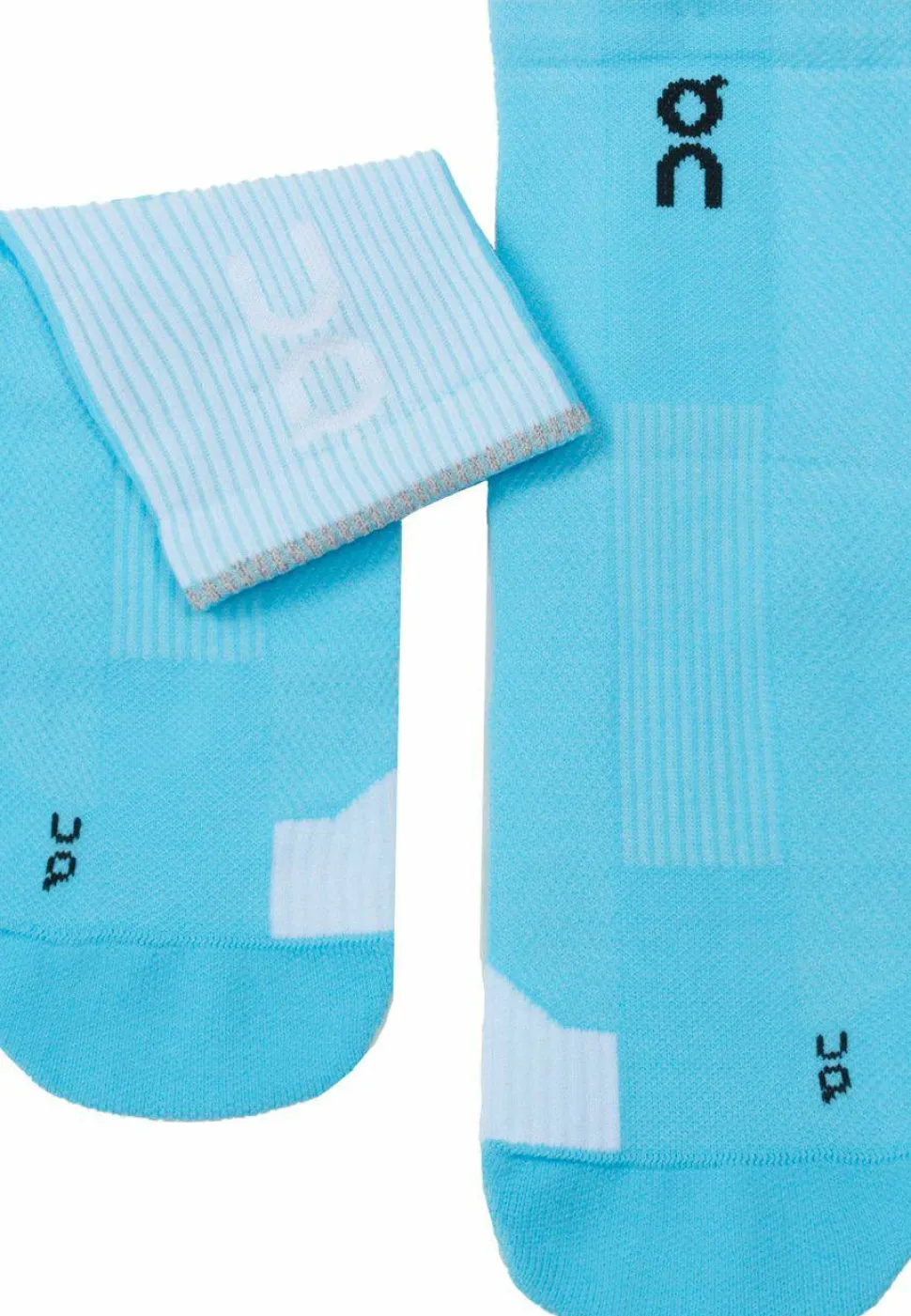 On Unisex Performance Run Sock Mid Horizon/White