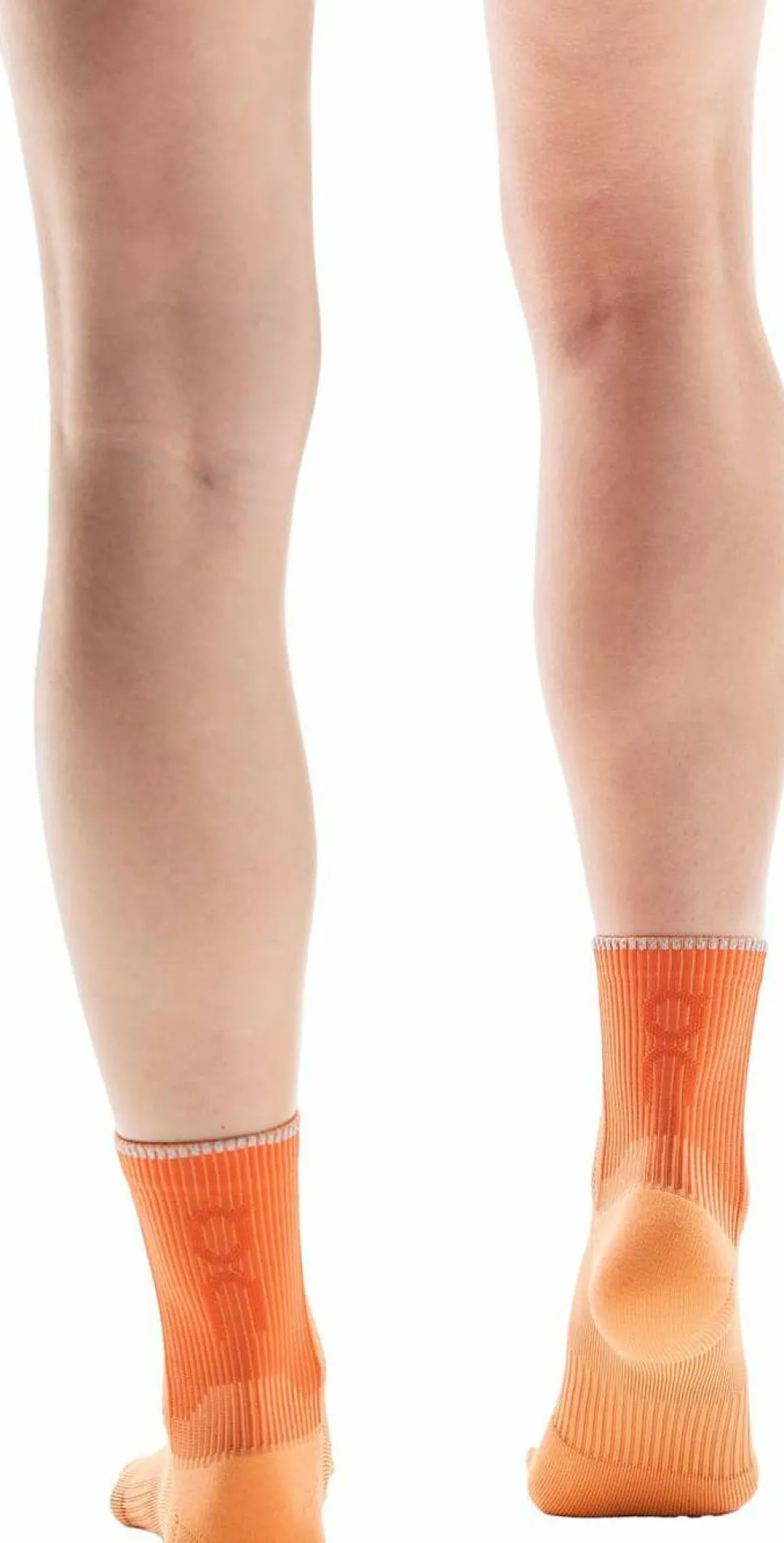 On Unisex Performance Run Sock Mid Tangerine/Flame