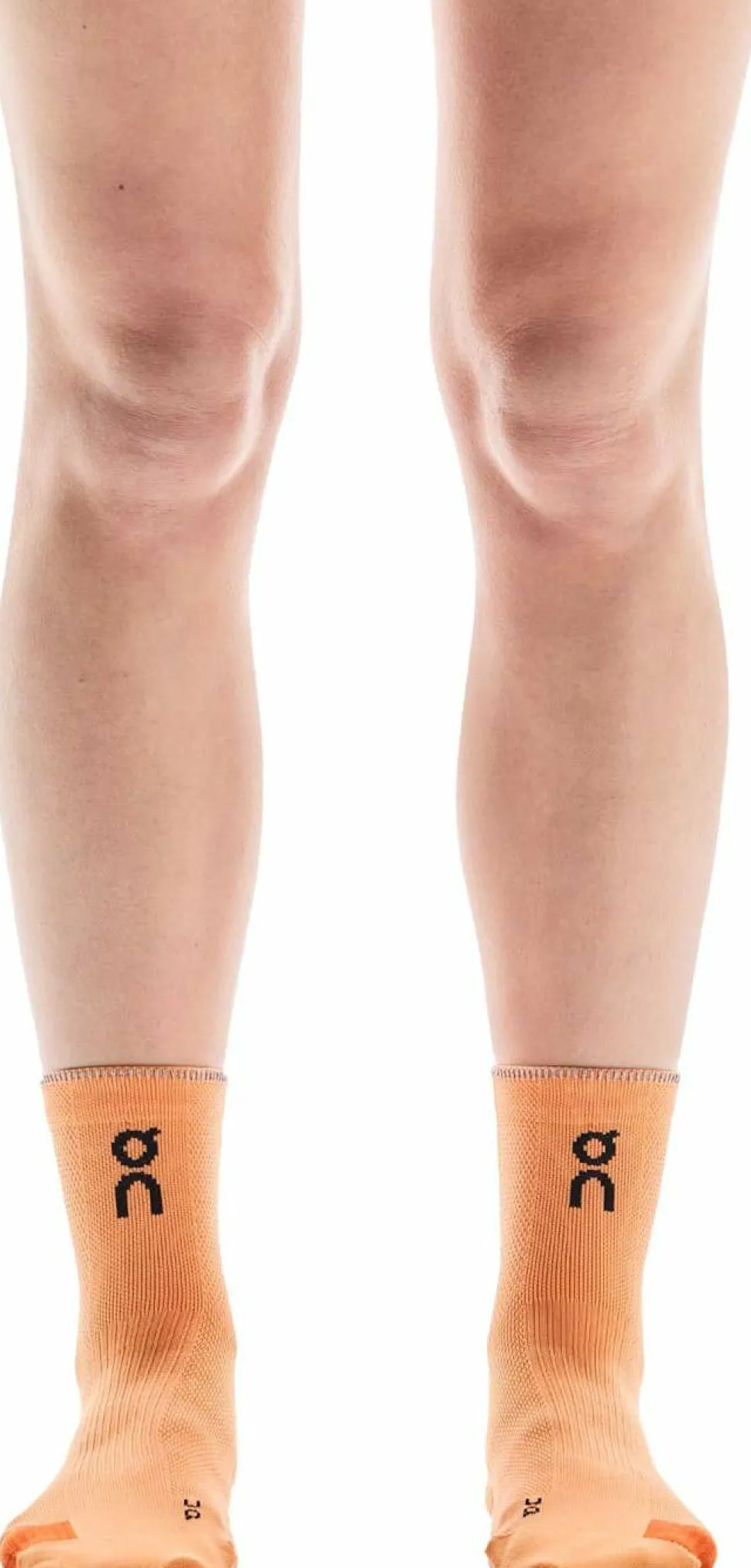 On Unisex Performance Run Sock Mid Tangerine/Flame