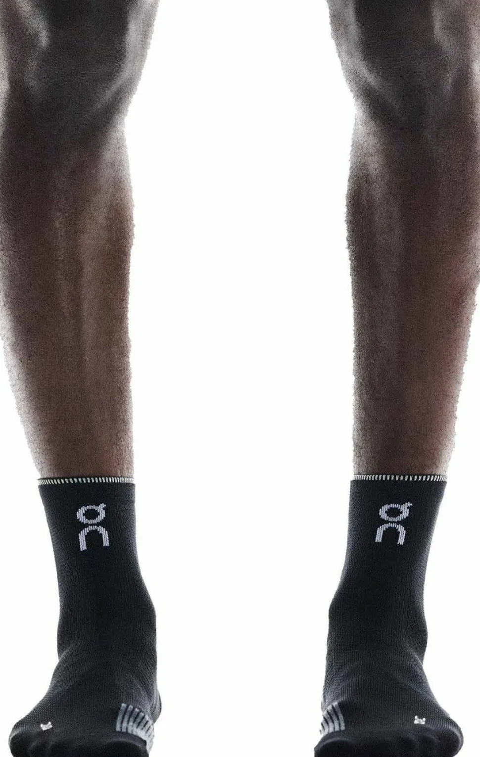 On Unisex Performance Run Sock Mid Black/Eclipse