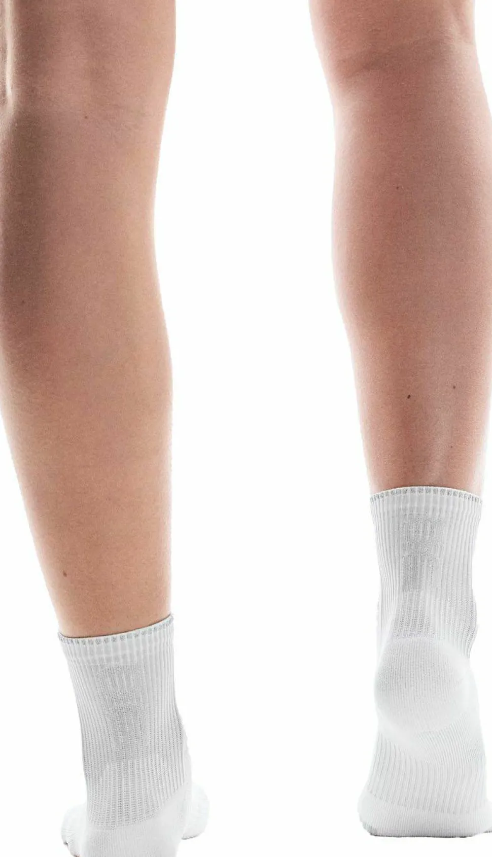 On Unisex Performance Run Sock Mid White/Glacier