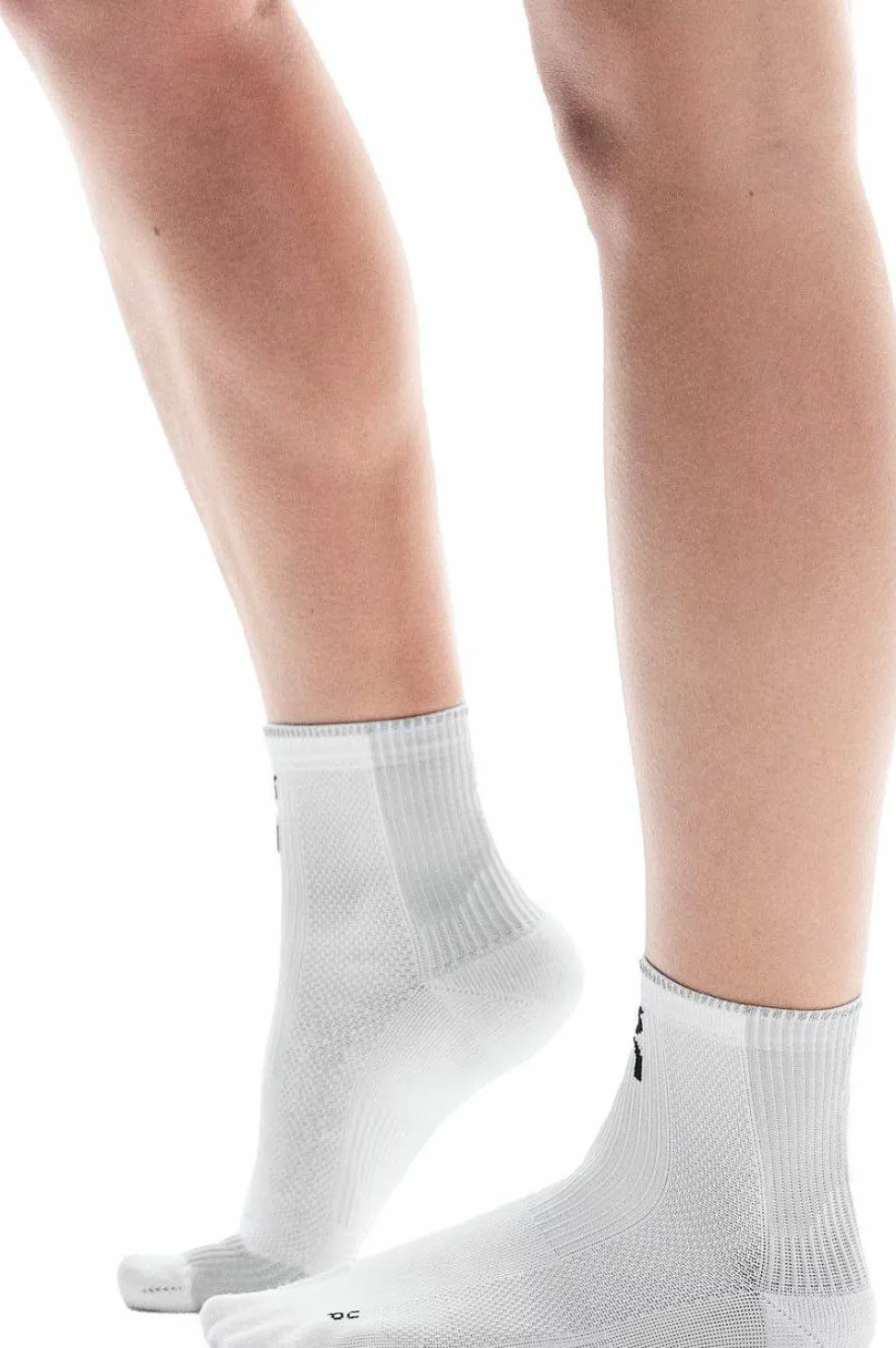 On Unisex Performance Run Sock Mid White/Glacier
