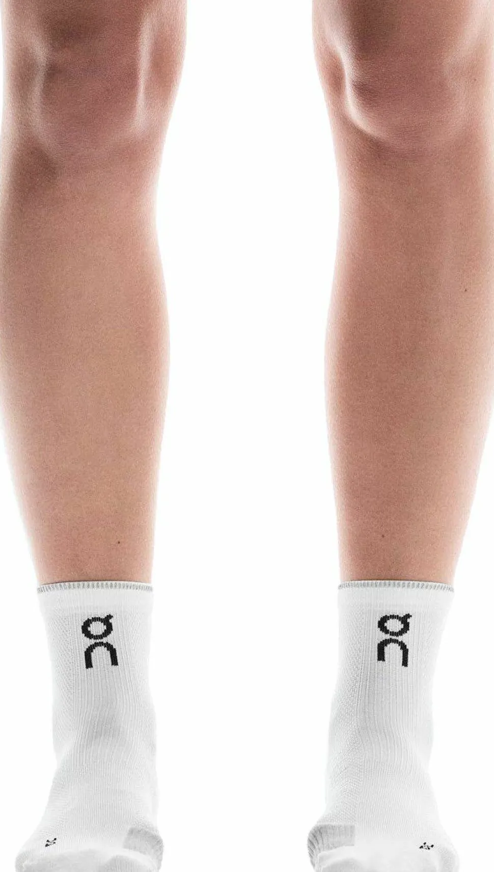 On Unisex Performance Run Sock Mid White/Glacier