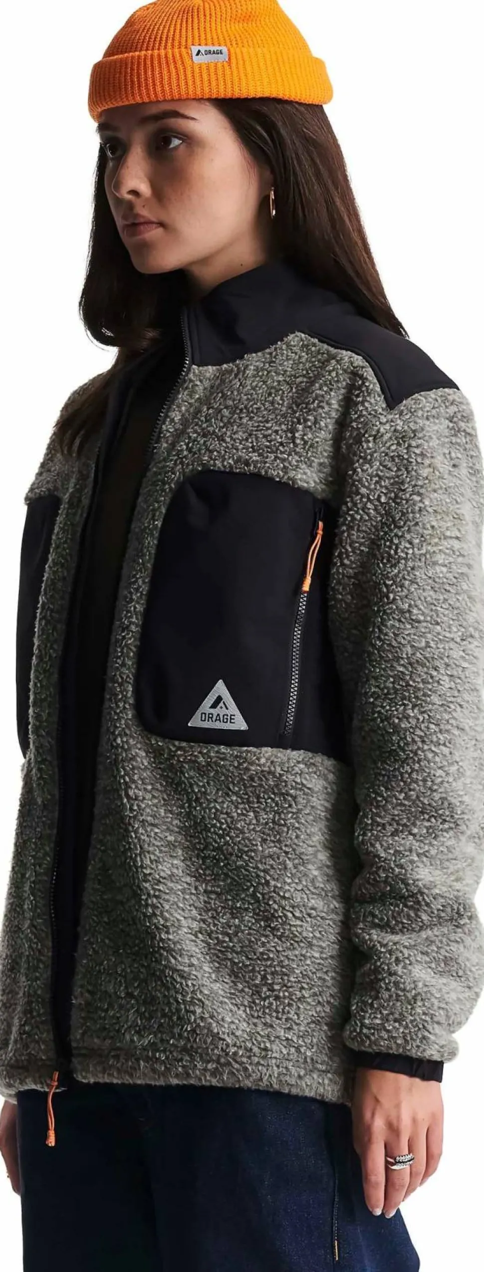 Orage Unisex Grizzly Pile Jacket Boreal